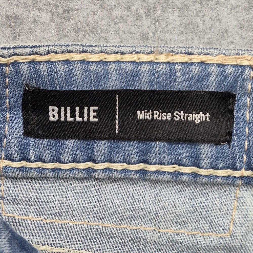 Vintage True Religion Billy Big T Jeans Womens 28 Blue Mid Rise Straight Y2K - Picture 5 of 16